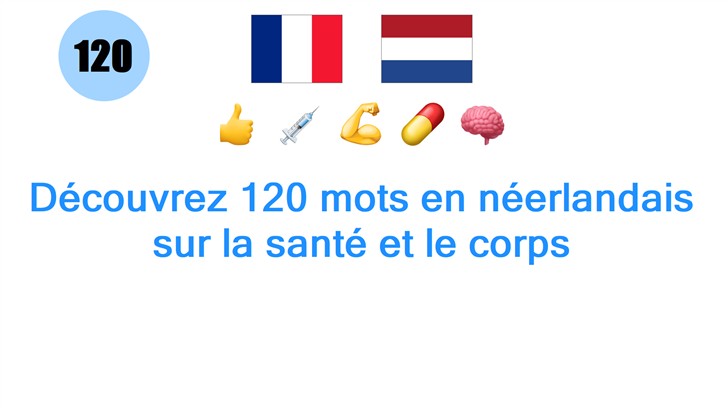 Découvrez 120 mots en néerlandais sur la santé et le corps